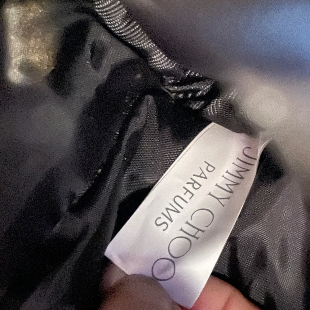 Jimmy Choo Parfums Tote Bag Black Neoprene Travel Weekend Gym Carry-On - Picture 13 of 16